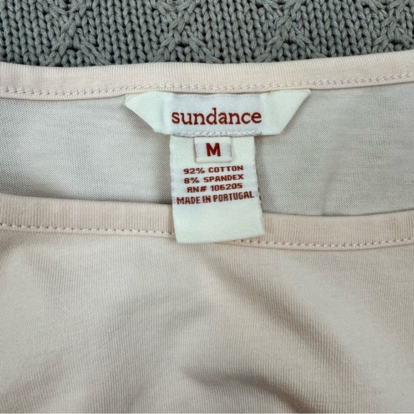 Sundance Women’s Ruched Ballet Pink Long Sleeve Top ~ Medium - Picture 4 of 10
